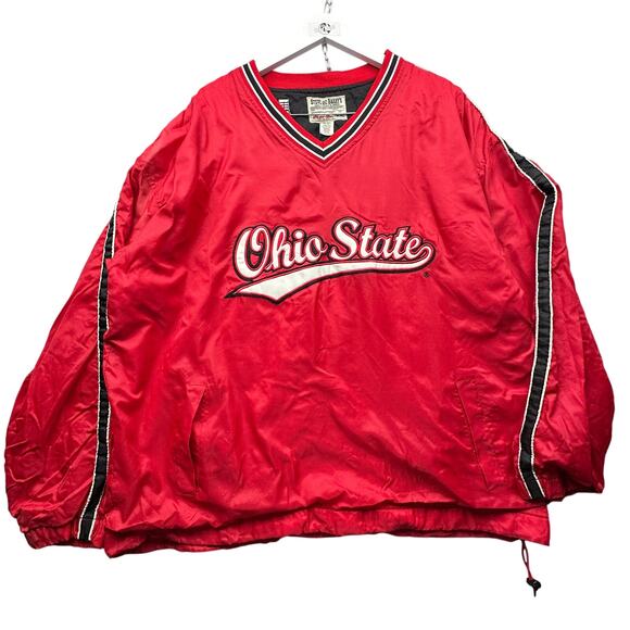 Steve & Barry's Other - Vintage Steve & Barry's Ohio State Buckeyes Nylon Pullover Mens XXL Red Logo
